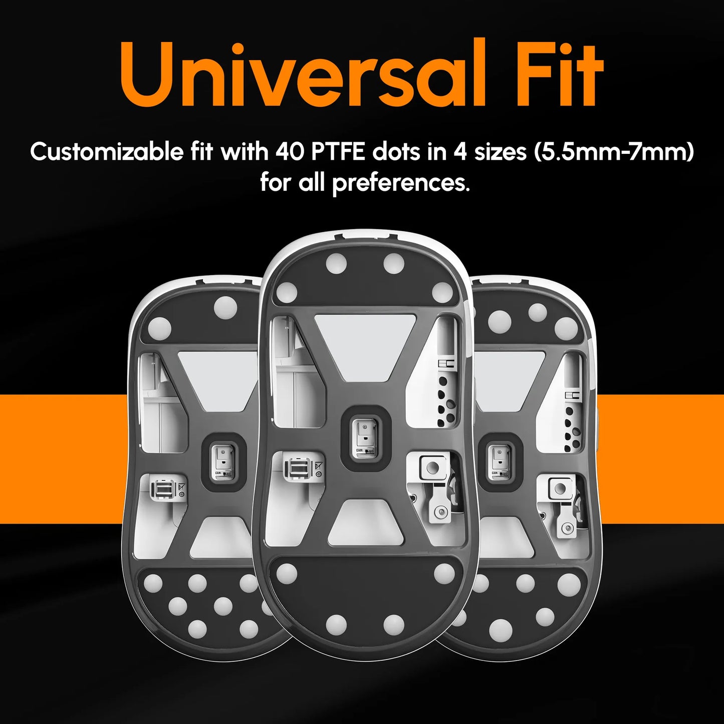 ICE V2 Mouse Skates - Universal - DIY Dots