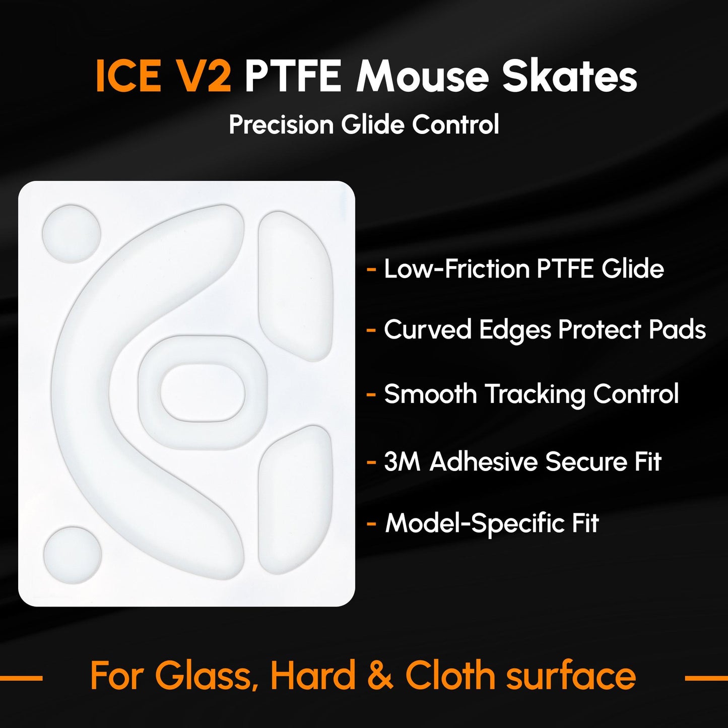 ICE V2 Mouse Skates For Lamzu MAYA X