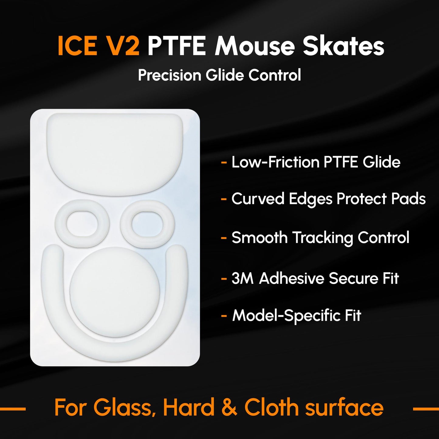 ICE V2 Mouse Skates For Logitech G-PRO X SUPERLIGHT 2 DEX